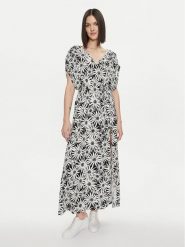 United Colors Of Benetton Sukienka letnia 4R5N5V01O Czarny Regular Fit. Czarne sukienki United Colors Of Benetton, xs, bez wzorów, z wiskozy, bez kołnierzyka, bez ramiączek. Za 469.99 zł.