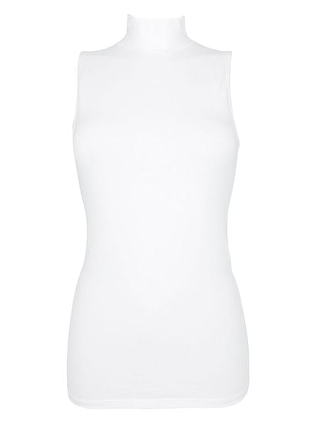 COTONELLA Top w kolorze białym rozmiar: M. Białe topy Cotonella, m, bez wzorów, bez kołnierzyka, bez ramiączek. Za 24.00 zł.