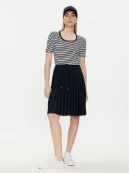 Tommy Hilfiger Sukienka letnia WW0WW42467 Granatowy Regular Fit. Niebieskie sukienki Tommy Hilfiger, xl, bez wzorów, z wiskozy, bez kołnierzyka, bez ramiączek. Za 379.99 zł.