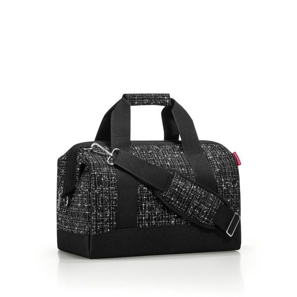 Torba ALLROUNDER M, bouclé black. Czarne torby podróżne Reisenthel, bez wzorów, z materiału, na ramię. Za 277.00 zł.