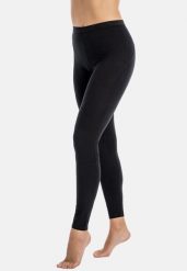 Legginsy do biegania damskie Teyli Konni. Czarne legginsy Teyli, bez wzorów, z bawełny, sportowe, długie. Za 149.95 zł.