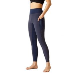 Damskie legginsy jeździeckie o średniej przyczepności Ariat Boreas. Niebieskie legginsy Ariat, bez wzorów, z elastanu, eleganckie. Za 617.50 zł.