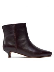 Balagan Botki BALAGAN-VARED BOTKI MAHONIOWY Bordowy. Czerwone botki BALAGAN, bez wzorów, ze skóry, bez obcasa, na szpilce, bez zapięcia. Za 599.99 zł.