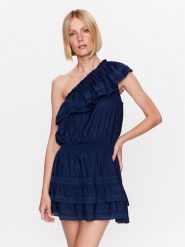 Melissa Odabash Sukienka letnia Debbie Granatowy Regular Fit. Niebieskie sukienki Melissa Odabash, m, bez wzorów, z wiskozy, bez kołnierzyka, bez ramiączek. Za 1,479.00 zł.