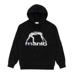 Bluza MANTO Metal 24. Czarne bluzy MANTO, xl, bez wzorów, bez kaptura, na fitness i siłownię. Za 289.99 zł.
