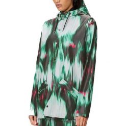 Kurtka RAINS JACKET W3 Zielony. Zielone kurtki Rains, bez wzorów, z syntetyku, bez kaptura. Za 404.37 zł.