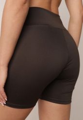 Brązowe Szorty Sportowe o Fasonie Kolarek Dill. Brązowe szorty sportowe Born2be, bez wzorów. Za 29.99 zł.