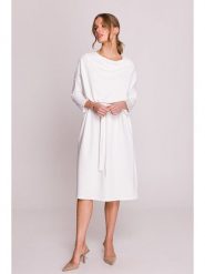 Stylove Sukienka w kolorze białym rozmiar: S/M. Białe sukienki Stylove, m, bez wzorów, z tkaniny, bez kołnierzyka, bez ramiączek, midi. Za 203.45 zł.