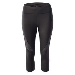 Legginsy 3/4 Damskie Nukia. Czarne legginsy IQ, bez wzorów, sportowe. Za 118.99 zł.