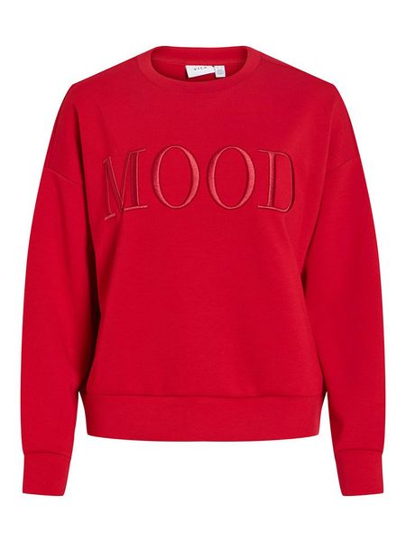 Vila Bluza "Reflect" w kolorze czerwonym rozmiar: L. Czerwone bluzy Vila, l, bez wzorów, bez kaptura. Za 164.95 zł.