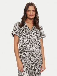Hunkemöller Koszulka piżamowa Peppers 206526 Czarny Regular Fit. Czarne koszule nocne Hunkemöller, s, bez wzorów, z syntetyku, bez ramiączek. Za 89.99 zł.