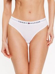 Tommy Hilfiger Figi klasyczne UW0UW04145 Biały. Białe figi Tommy Hilfiger, bez wzorów, z bawełny. Za 59.99 zł.