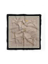 Lucky Bees Chusta w kolorze beżowo-złotym - 55 x 55 cm rozmiar: onesize. Brązowe chusty Lucky Bees, bez wzorów, z materiału. Za 52.42 zł.