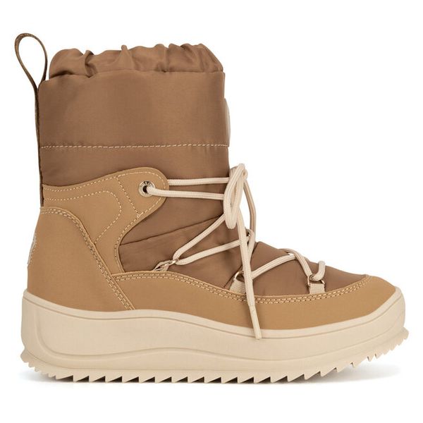 Śniegowce Beverly Hills Polo Club. Brązowe śniegowce Beverly Hills Polo Club, bez wzorów, bez zapięcia. Za 299.99 zł.