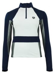 Peak Mountain Koszulka funkcyjna "Anath" w kolorze biało-granatowym rozmiar: XL. Białe t-shirty sportowe Peak Mountain, xl, bez wzorów, z materiału, bez ramiączek, outdoorowe. Za 88.23 zł.