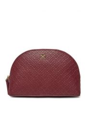 Tommy Hilfiger Kosmetyczka AW0AW17339 Bordowy. Czerwone torebki klasyczne Tommy Hilfiger, bez wzorów, ze skóry, bez dodatków. Za 159.99 zł.