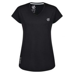 T-Shirt Sportowy Damski. Czarne t-shirty sportowe Dare 2b, m, bez wzorów, z elastanu, bez ramiączek, trekkingowe. Za 92.99 zł.