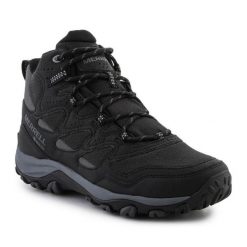 Buty Merrell West Rim Sport Mid Gtx J036519 czarne. Czarne buty trekkingowe z gore-texu, bez zapięcia. Za 962.69 zł.