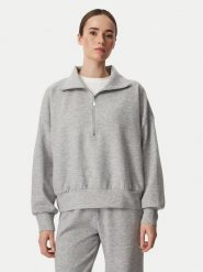 Guess Bluza V6YQ25 K4801 Szary Regular Fit. Szare bluzy Guess, s, z aplikacjami, z syntetyku, bez ramiączek, bez kaptura. Za 344.99 zł.