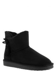 ISLAND BOOT Botki zimowe "Cullen" w kolorze czarnym rozmiar: 36. Czarne botki Island Boot, bez wzorów, z materiału, bez obcasa, bez zapięcia. Za 125.85 zł.