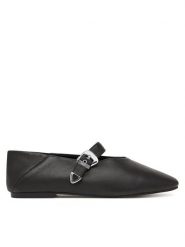 Tommy Jeans Baleriny Tjw Ballerina Nappa Leather EN0EN03043 Czarny. Czarne baleriny Tommy Jeans, bez wzorów, z jeansu, bez obcasa, bez zapięcia. Za 449.99 zł.