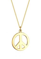 Elli Damski znak pokoju Peace Boho w srebrze próby 925 Sterling Silver Naszyjniki 1 ct. Szare naszyjniki Elli, z materiału, srebrne. Za 328.99 zł.