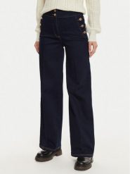 Silvian Heach Jeansy Moldner GPA24304JE Granatowy Wide Leg. Niebieskie jeansy Silvian Heach, bez wzorów, z bawełny. Za 429.99 zł.