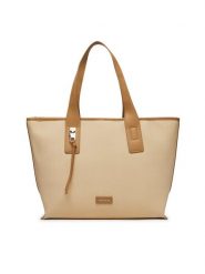 Lasocki Torebka LSK-O-001-07 Beżowy. Brązowe shopper bag Lasocki, bez wzorów, z materiału, bez dodatków. Za 199.99 zł.