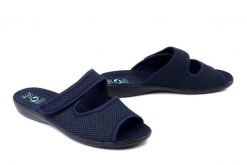 ADANEX 30261 DIK7VD granatowy, kapcie damskie. Niebieskie kapcie Adanex, bez wzorów. Za 71.39 zł.