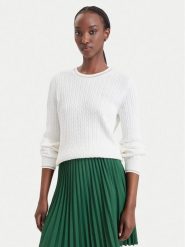 Lacoste Sweter AF3241 Kremowy Regular Fit. Białe swetry Lacoste, bez wzorów, bez ramiączek. Za 769.99 zł.