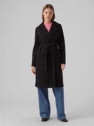 Vero Moda Płaszcz przejściowy w kolorze czarnym rozmiar: L. Czarne płaszcze Vero Moda, l, bez wzorów, z materiału, bez kaptura. Za 132.05 zł.