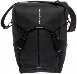 Torba na bagażnik „Sports”, czarna. Czarne torby sportowe NEW LOOXS, bez wzorów, z poliesteru, na ramię, małe. Za 347.10 zł.