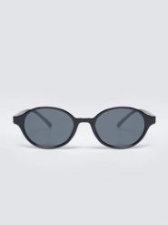 Okulary przeciwsłoneczne damskie czarne Narani 906. Czarne okulary przeciwsłoneczne BIG STAR, bez wzorów, plastikowe, okrągłe. Za 79.99 zł.