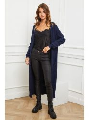 Joséfine Kardigan "Acor" w kolorze granatowym rozmiar: S. Niebieskie swetry Joséfine, s, bez wzorów, z kaszmiru, bez ramiączek. Za 205.93 zł.