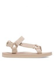 Sprandi Sandały WP-VC-0723 Beżowy. Brązowe sandały Sprandi, bez wzorów, z materiału, bez obcasa, na płaskiej podeszwie, bez zapięcia. Za 69.99 zł.