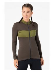 Super.natural Koszulka kolarska "Gravier" w kolorze brązowym rozmiar: L. Brązowe t-shirty sportowe super.natural, l, bez wzorów, z materiału, bez ramiączek, rowerowe. Za 260.99 zł.