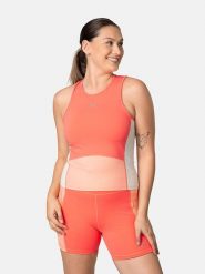 KARI TRAA Top sportowy "Linnea" w kolorze pomarańczowym rozmiar: S. Pomarańczowe topy sportowe Kari Traa, s, bez wzorów, z materiału, outdoorowe. Za 108.99 zł.