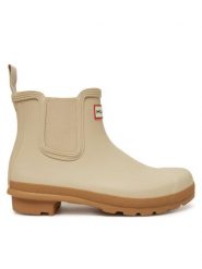 Hunter Kalosze WFS2078RMA Beżowy. Brązowe kalosze Hunter, bez wzorów, z kauczuku, bez zapięcia. Za 389.99 zł.
