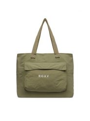 Roxy Torebka WBEOHP-ROXY-MZ-005-10 Khaki. Brązowe shopper bag Roxy, bez wzorów, z materiału, bez dodatków. Za 79.99 zł.