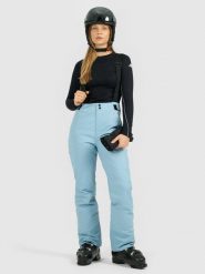 4F Spodnie narciarskie z szelkami membrana Dermizax 20000 damskie - granatowe XL. Niebieskie spodnie narciarskie 4f, bez wzorów, z materiału, narciarskie, Dermizax. Za 999.99 zł.