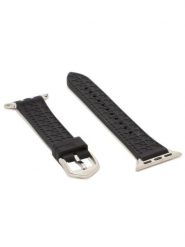 Fossil Wymienny pasek do zegarka Apple Watch S380018 Czarny. Czarne paski Fossil. Za 139.99 zł.