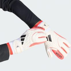 Rękawice Bramkarskie Copa Goalkeeper Glove League Junior. Białe rękawiczki adidas, bez wzorów, sportowe. Za 199.00 zł.