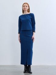 BGN Spódnica w kolorze granatowym rozmiar: 36. Niebieskie spódnice BGN, na co dzień, bez wzorów, maxi, proste. Za 108.99 zł.