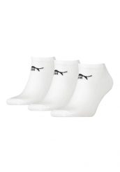 PUMA Skarpety Stopki 3-Pack 94710906. Białe skarpetki Puma, bez wzorów, z bawełny. Za 36.99 zł.