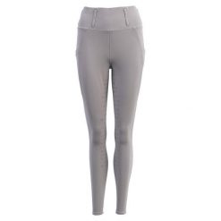 Damskie legginsy jeździeckie z pełną przyczepnością BR Equitation CLX. Szare legginsy BR, bez wzorów, z elastanu, eleganckie. Za 383.00 zł.