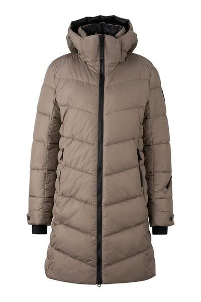 Płaszcz ocieplany damski BOGNER FIRE+ICE Aenny 3. Brązowe płaszcze na zimę, l, bez wzorów, z materiału, bez kaptura. Za 2,149.00 zł.