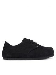Birkenstock Półbuty Maine 1032861 Czarny. Czarne półbuty wsuwane Birkenstock, bez wzorów, ze skóry, bez obcasa, na płaskiej podeszwie. Za 719.99 zł.