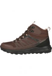 Damskie buty trekkingowe Endurance Ferill. Brązowe buty trekkingowe Endurance, bez wzorów, z materiału, bez zapięcia, trekkingowe. Za 294.50 zł.