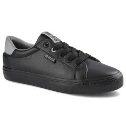 Czarne Trampki Big Star Damskie Stylowe Obuwie. Czarne trampki BIG STAR, bez wzorów, ze skóry ekologicznej, eleganckie, bez zapięcia. Za 109.00 zł.