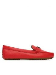 LAUREN RALPH LAUREN Mokasyny Kingad 802942768015 Pomarańczowy. Brązowe mokasyny Lauren Ralph Lauren, bez wzorów, ze skóry. Za 569.99 zł.